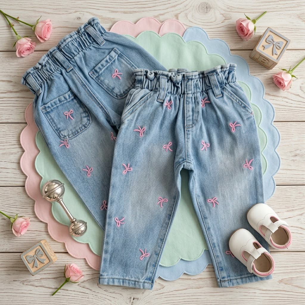 شلوار جین پریمارک primark طرح پاپیون